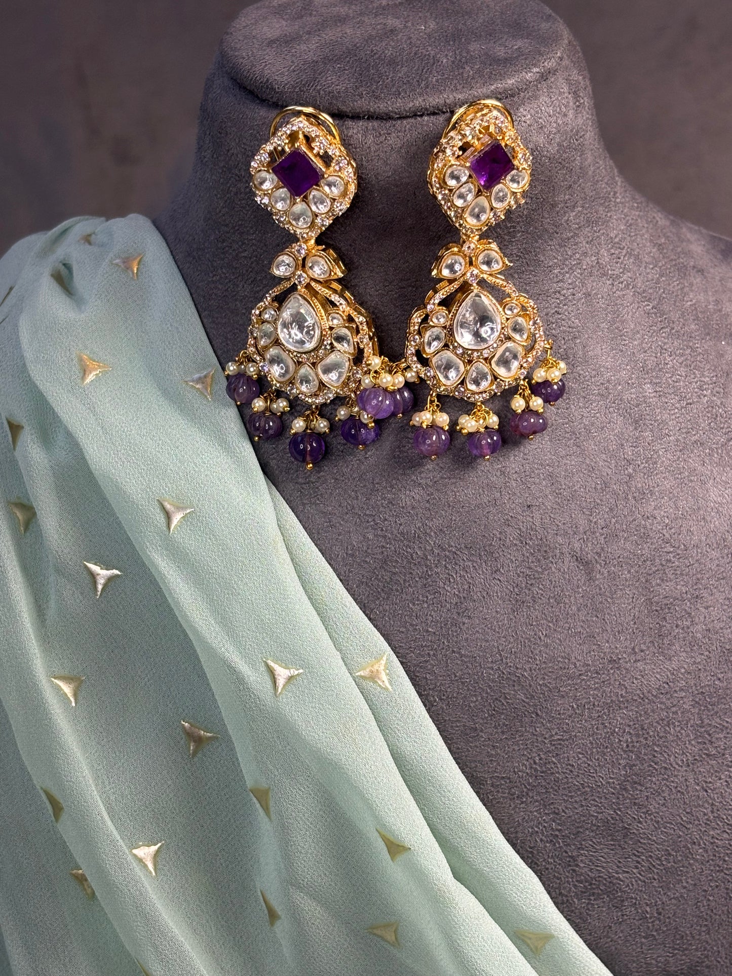 Malika Gold Regal Earring