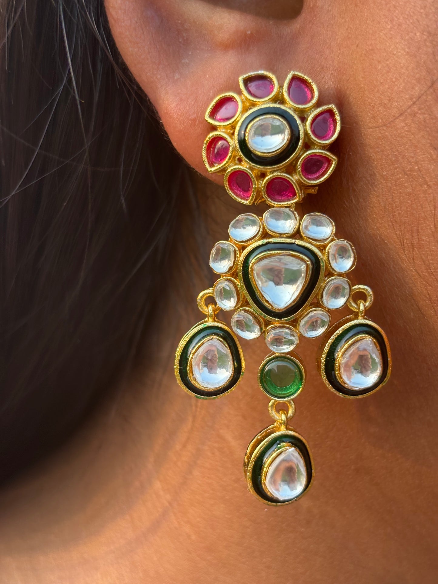Midriti Polki Earrings