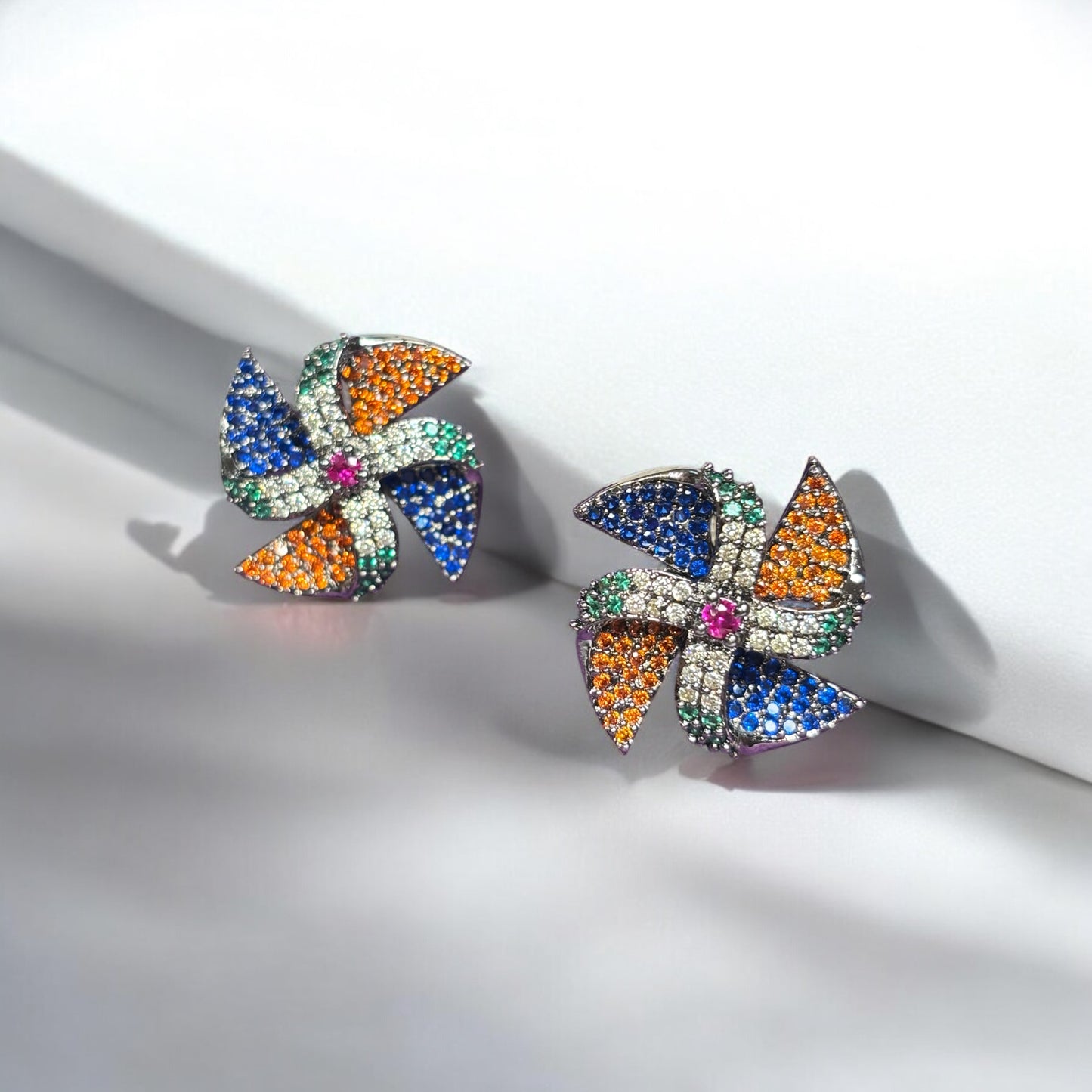 Gargi Pin Wheel Earrings