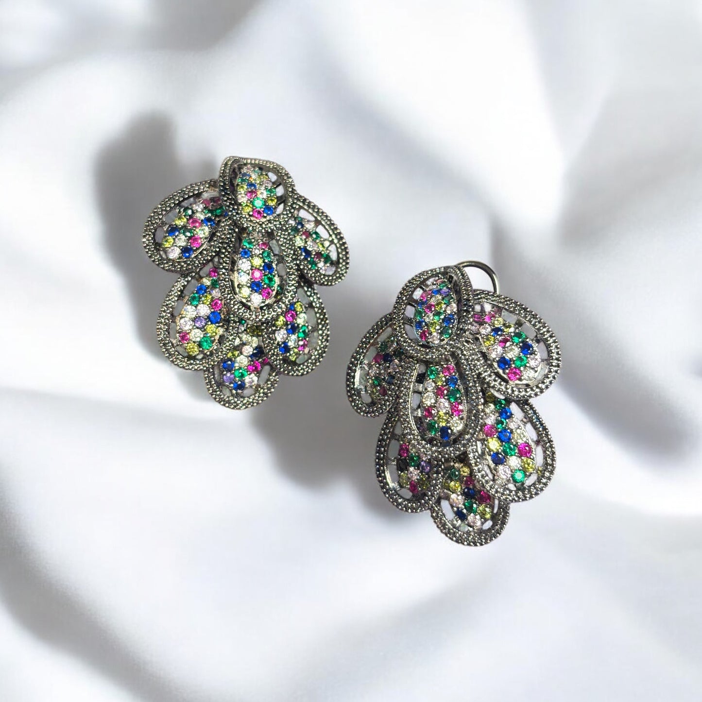 NAVI Multicoloured Drop Earrings