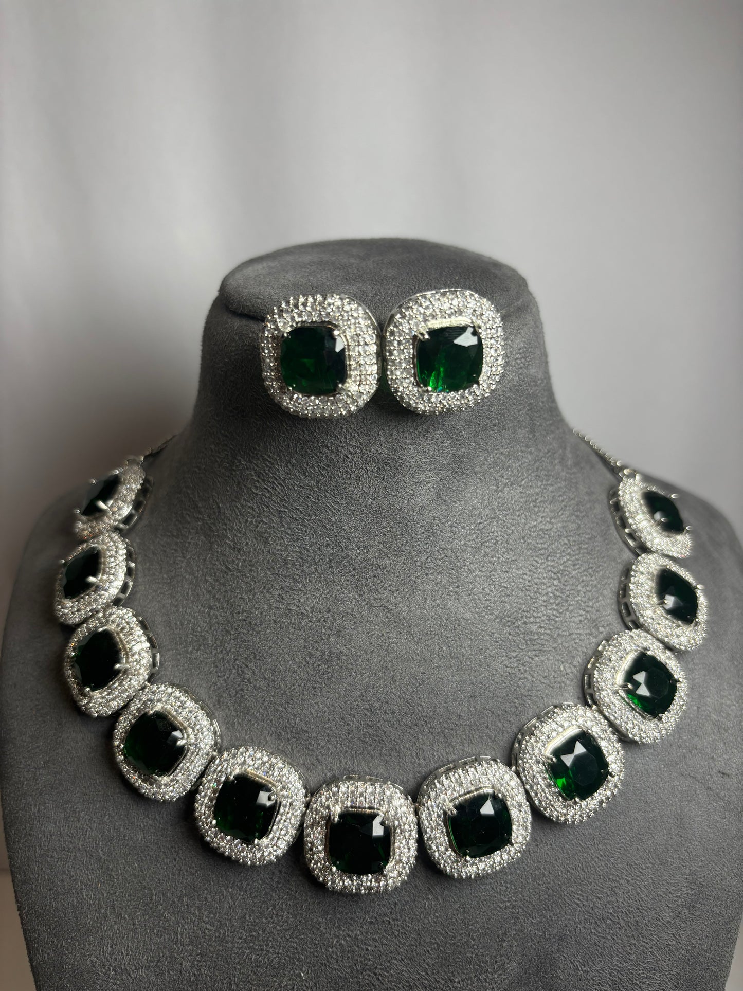 Enchanted Emerald Bridal Necklace