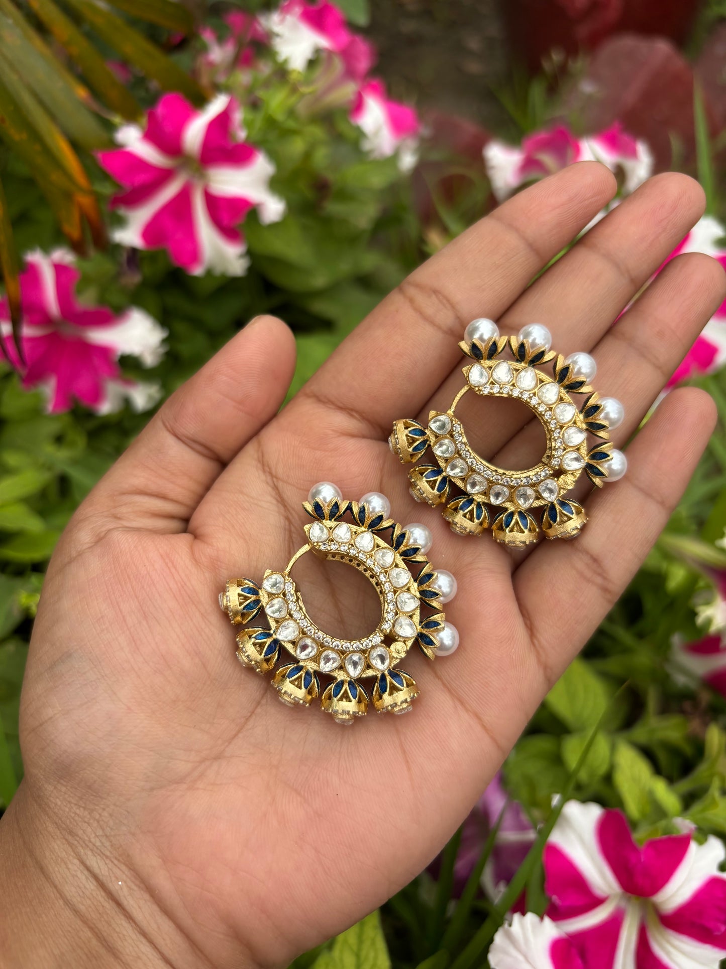 PEARL POLKI SIZA HOOPS
