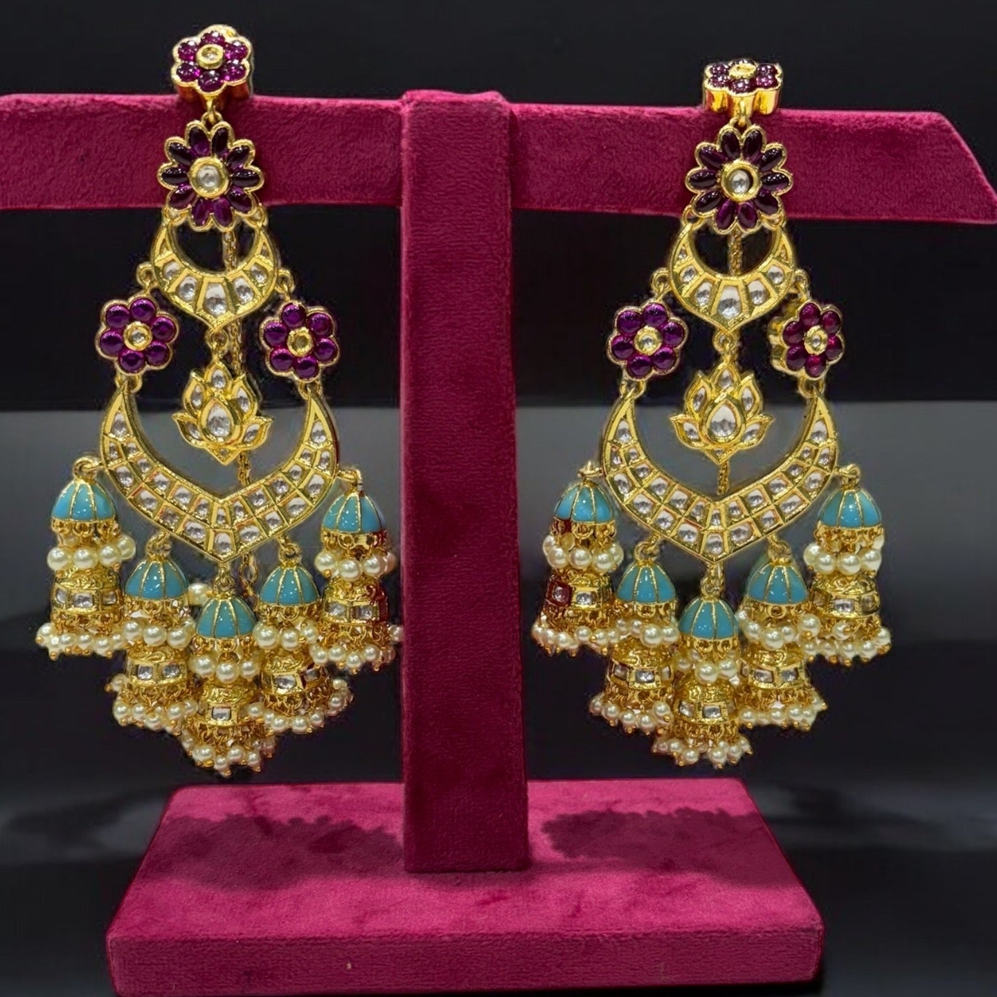 Manya Kundan Earrings