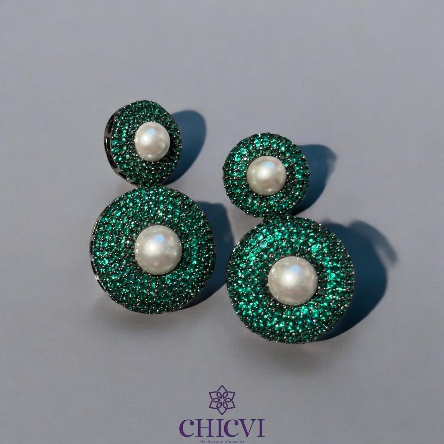 Shyla Double Round Earrings