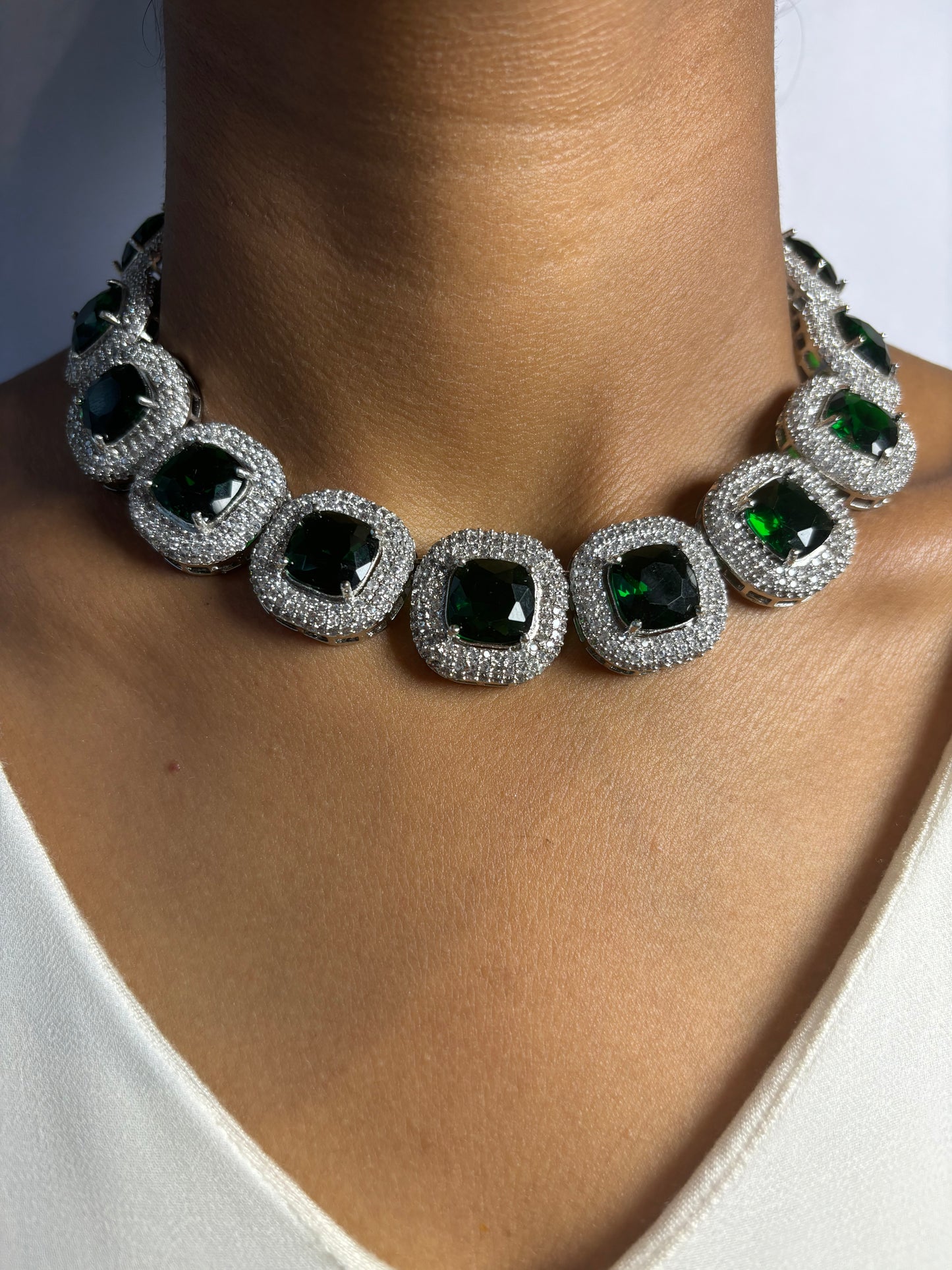 Enchanted Emerald Bridal Necklace