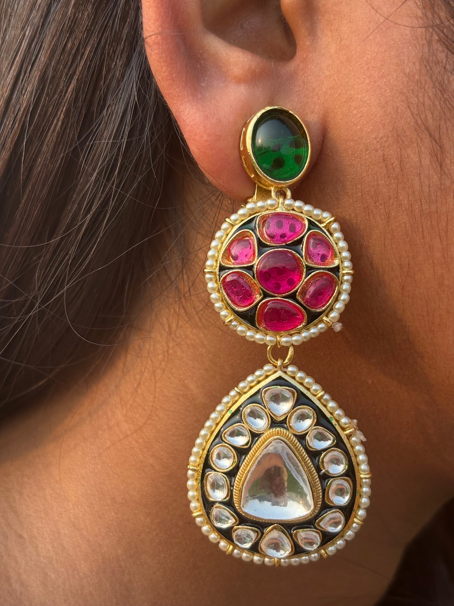 Anishka Polki Earrings
