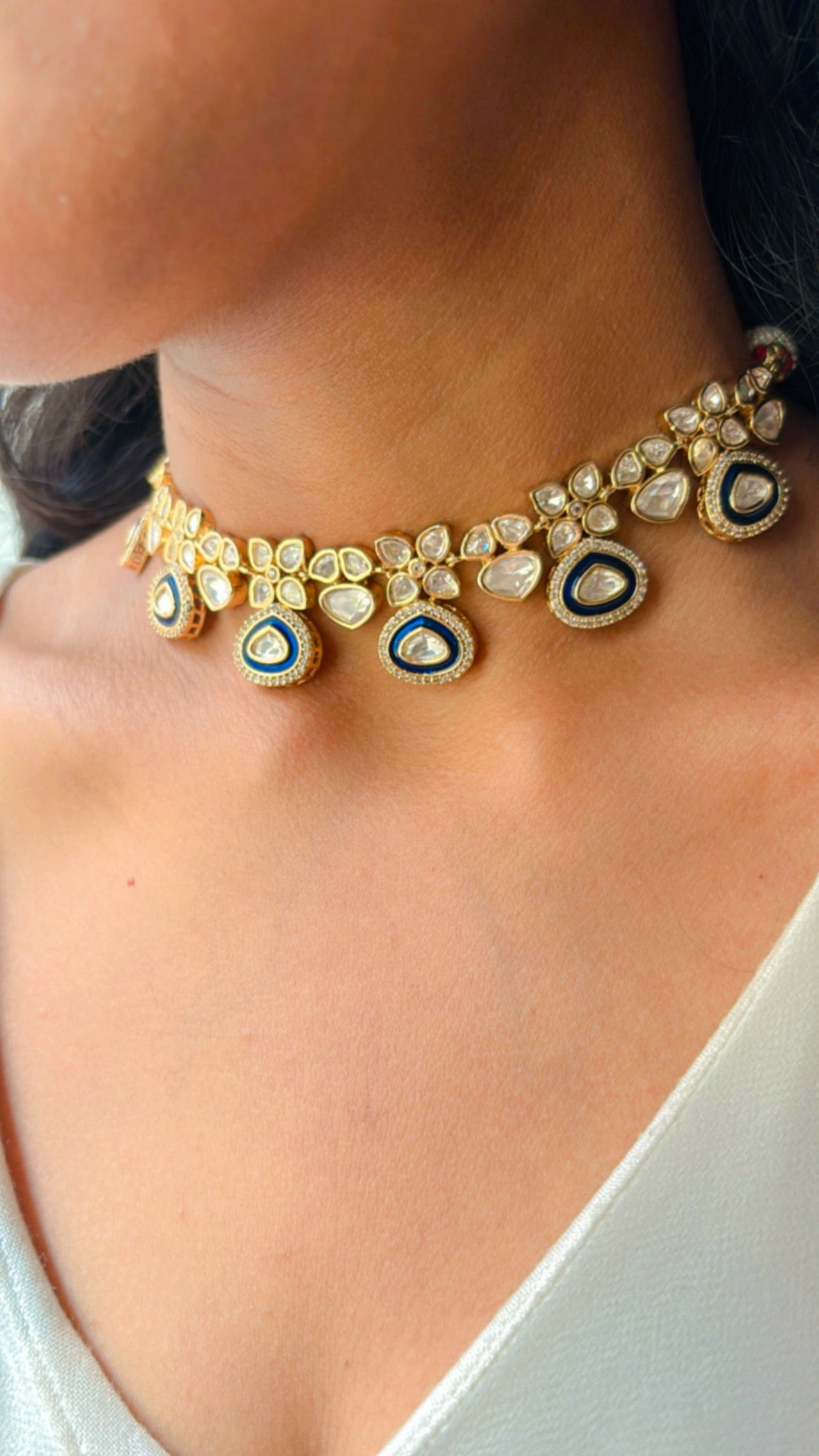 Amber Polki Necklace