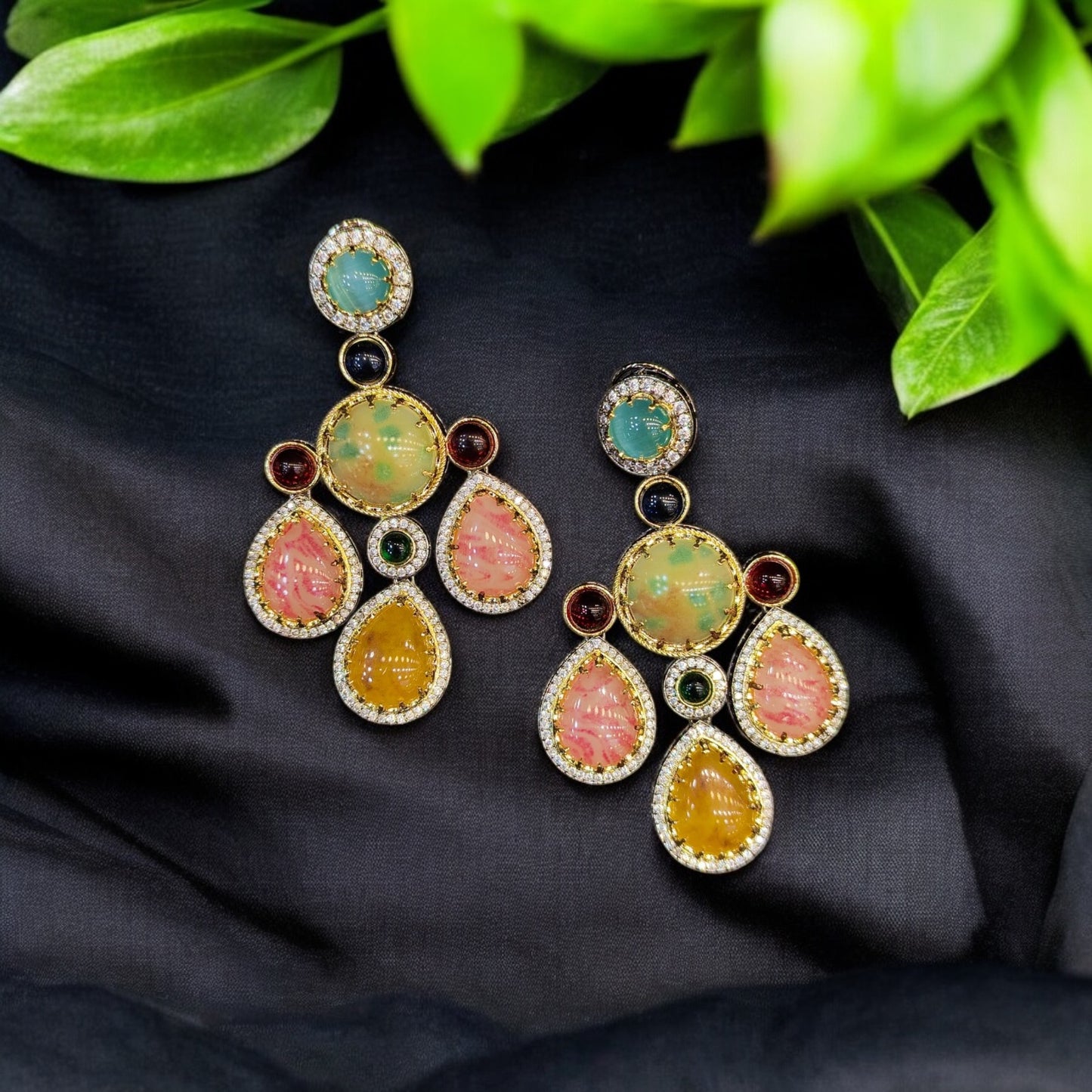 CHARLOTTE TRIPLE DROP EARRINGS