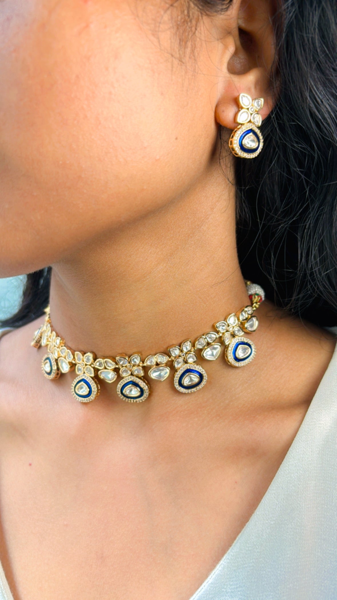 Amber Polki Necklace