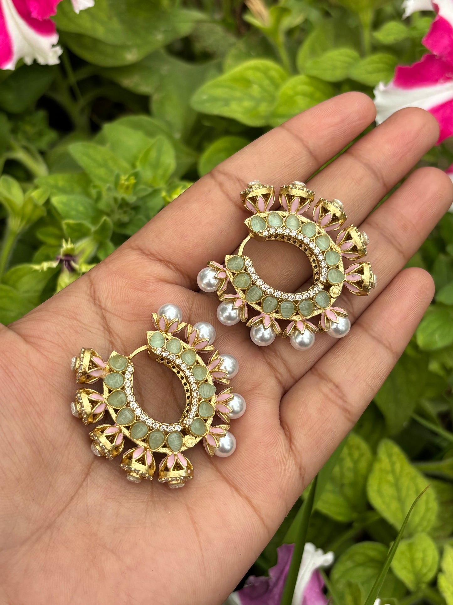 PEARL POLKI SIZA HOOPS