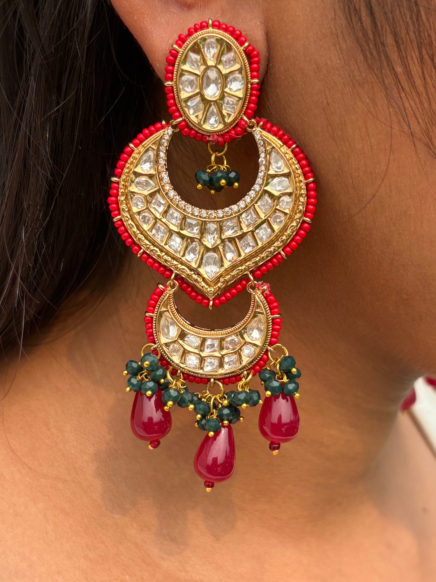 Rubina Kundan Earrings