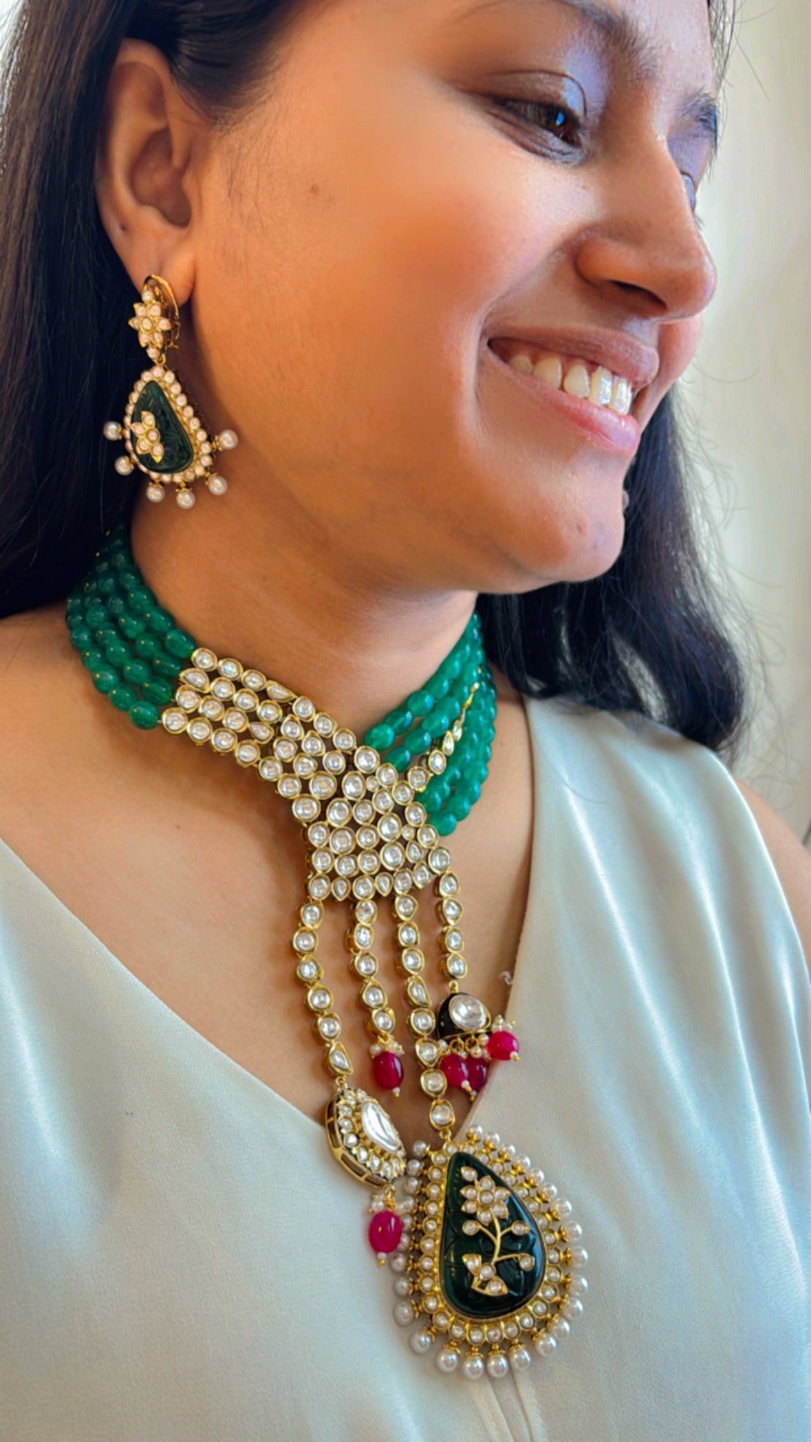Aahana Polki Long Necklace