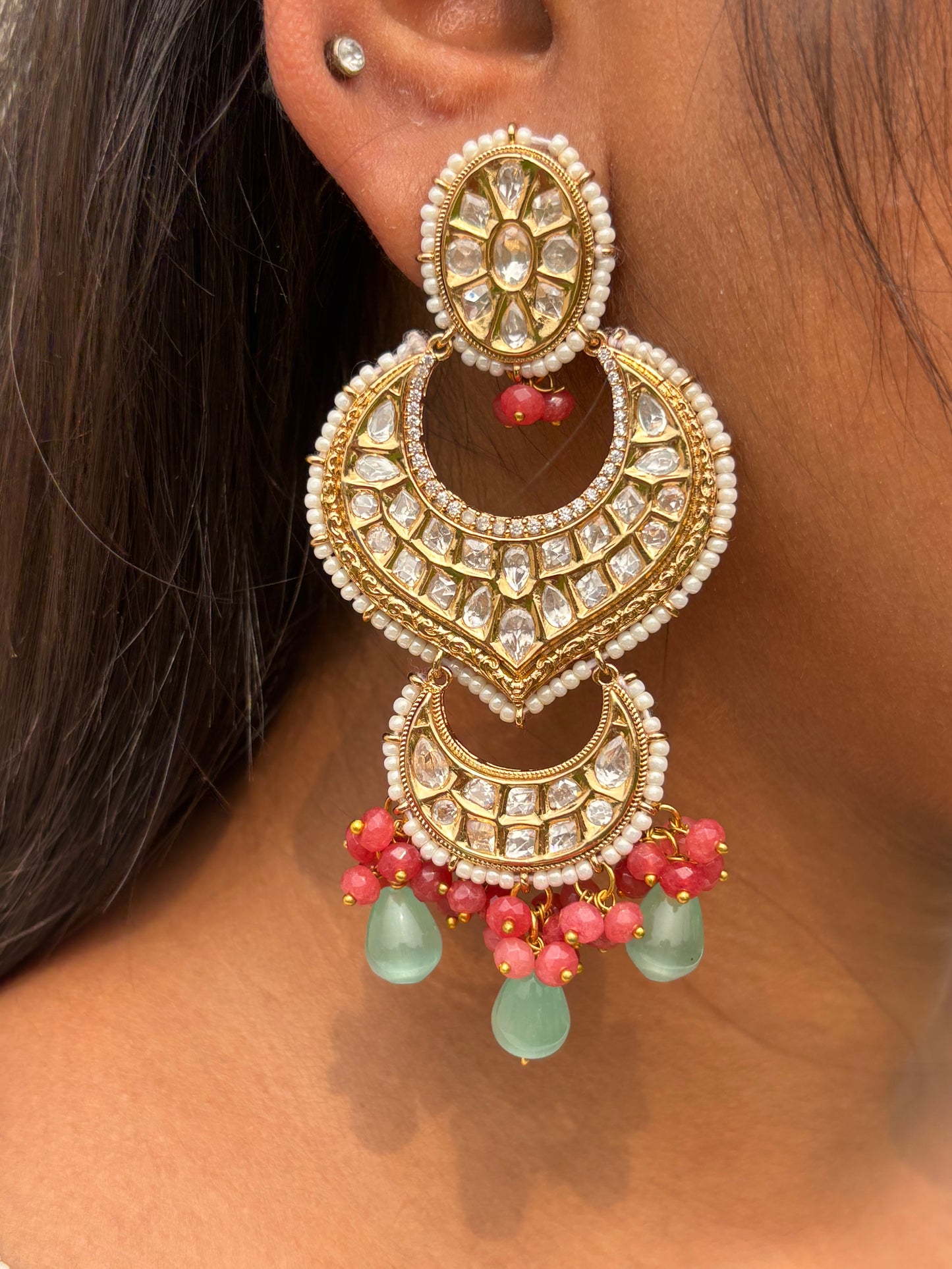 Rubina Kundan Earrings