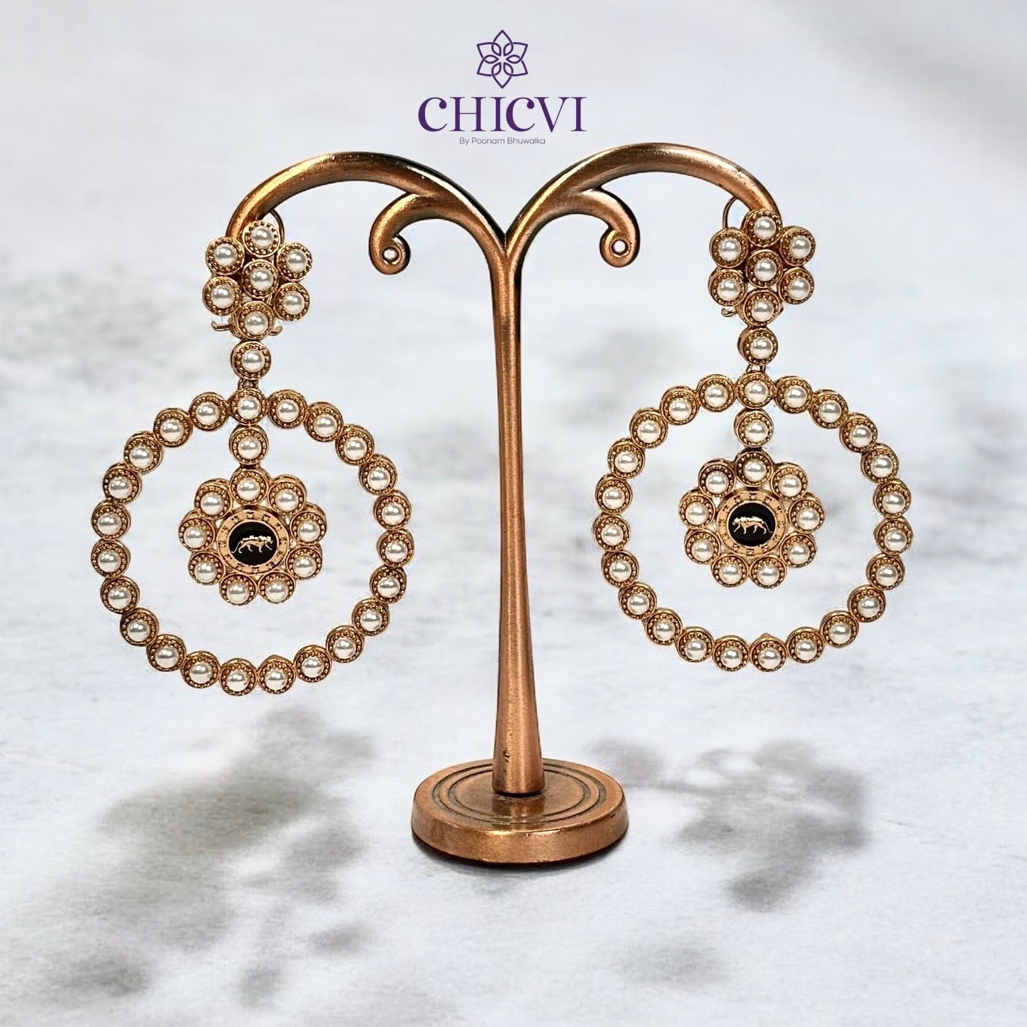 Kavya Round long Earring