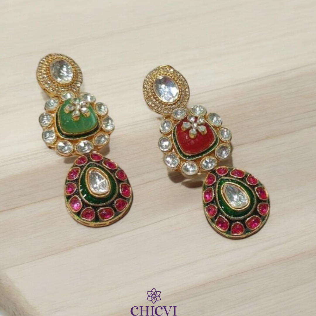 Bina Polki Earring