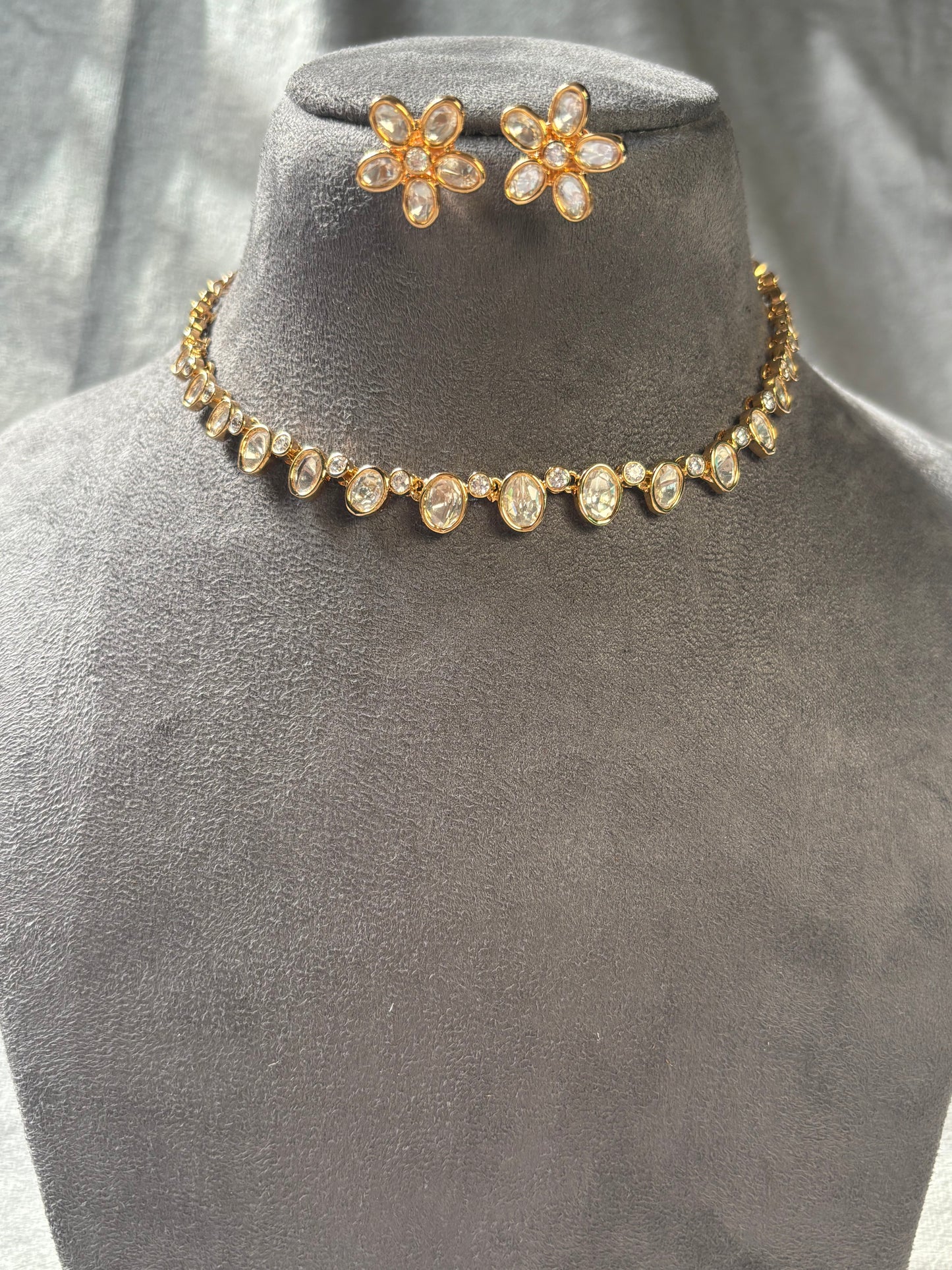 Tejasvi Polki Choker Set