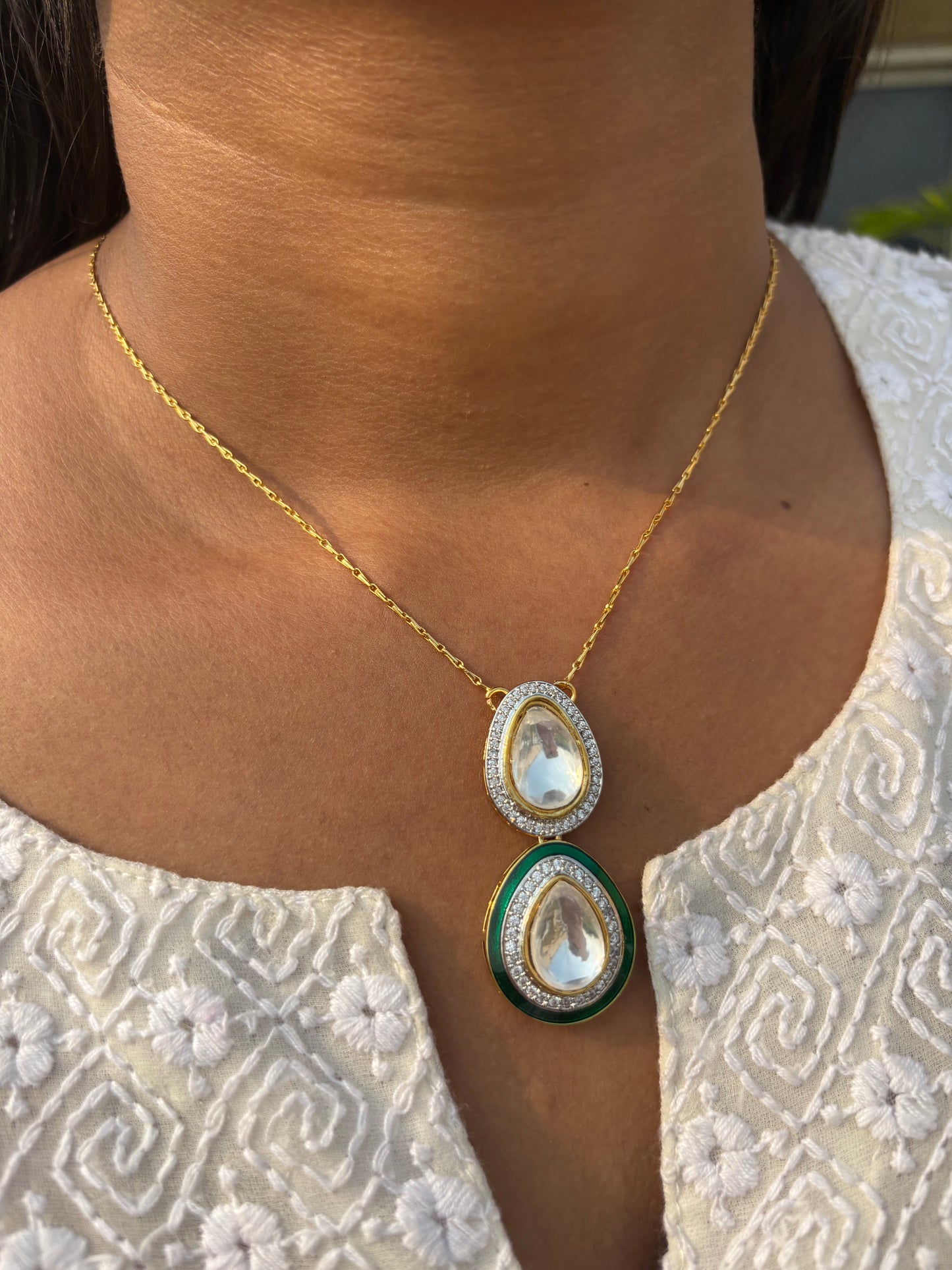 Aryahi Polki Pendant Set