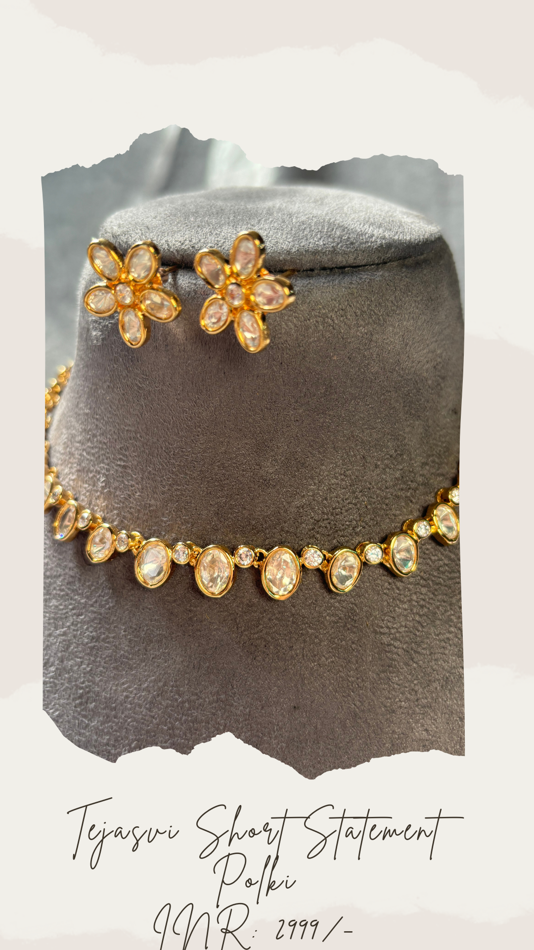 Tejasvi Polki Choker Set