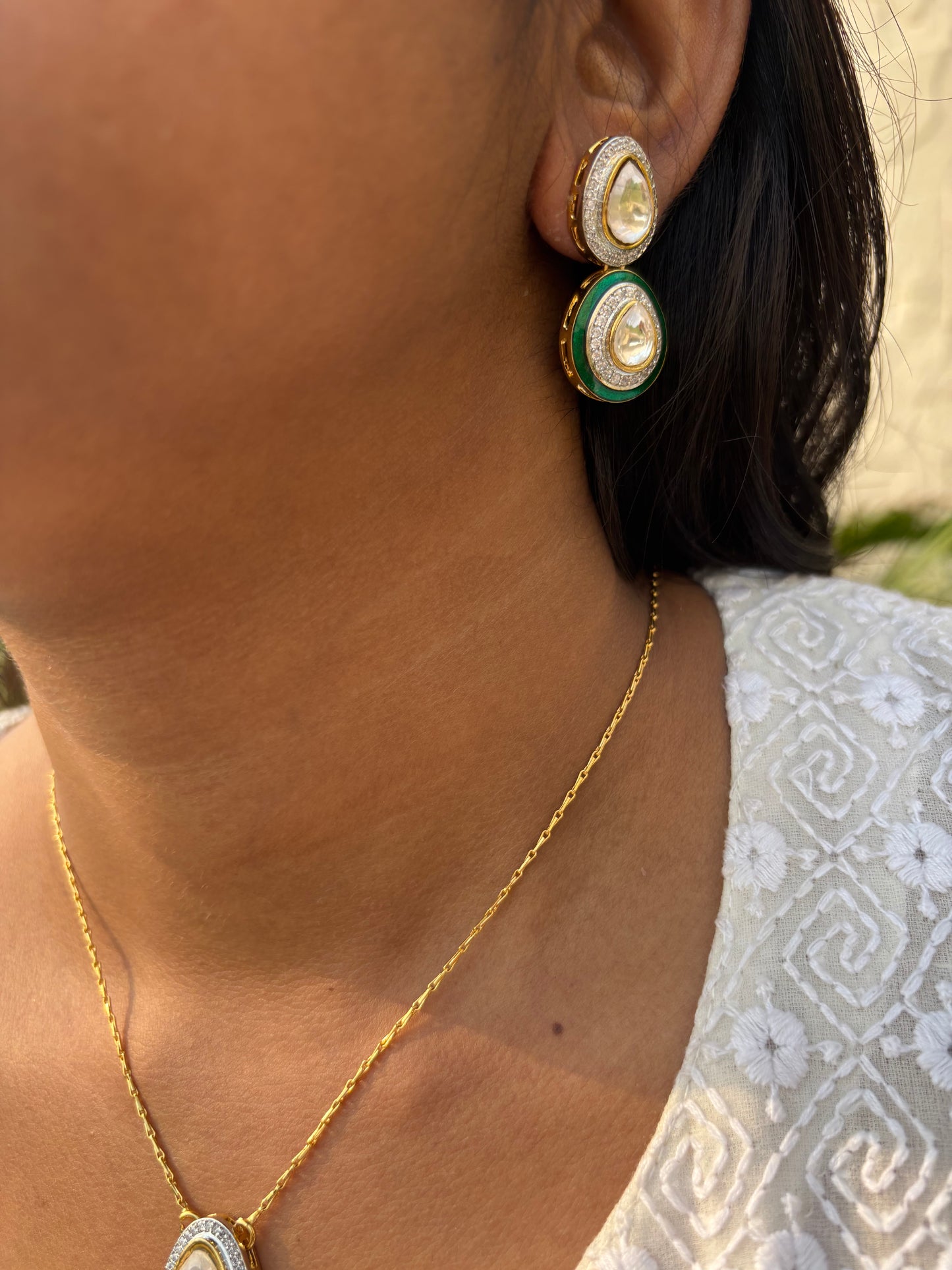 Aryahi Polki Pendant Set