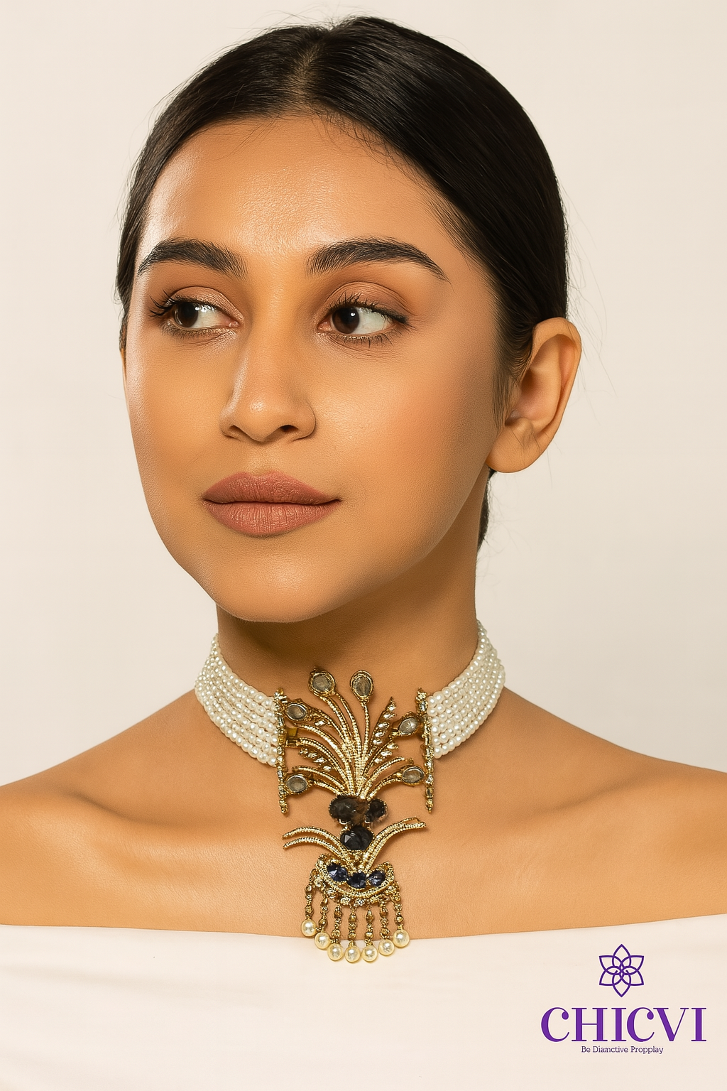 Gulbahaar Pearl Choker Set