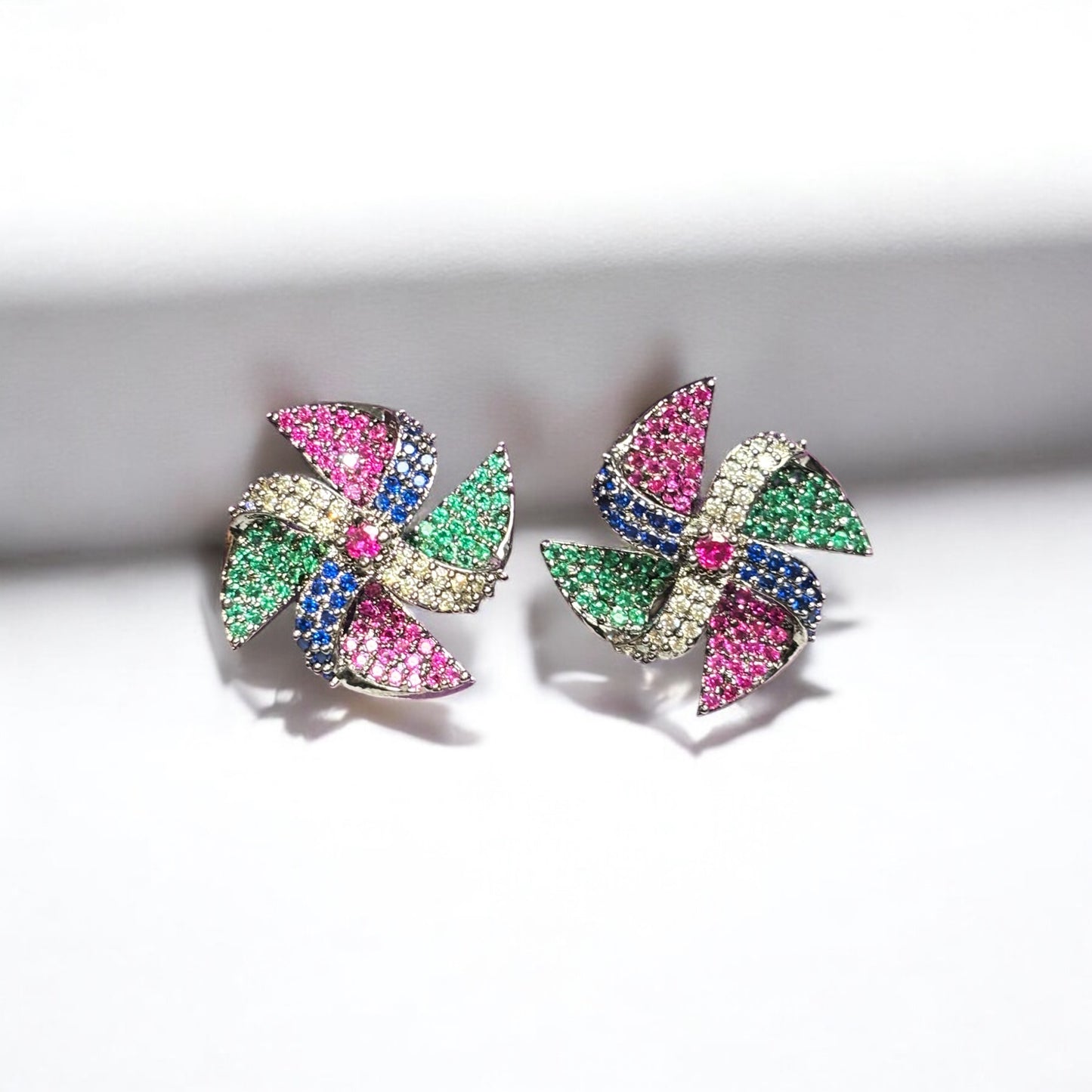 Gargi Pin Wheel Earrings