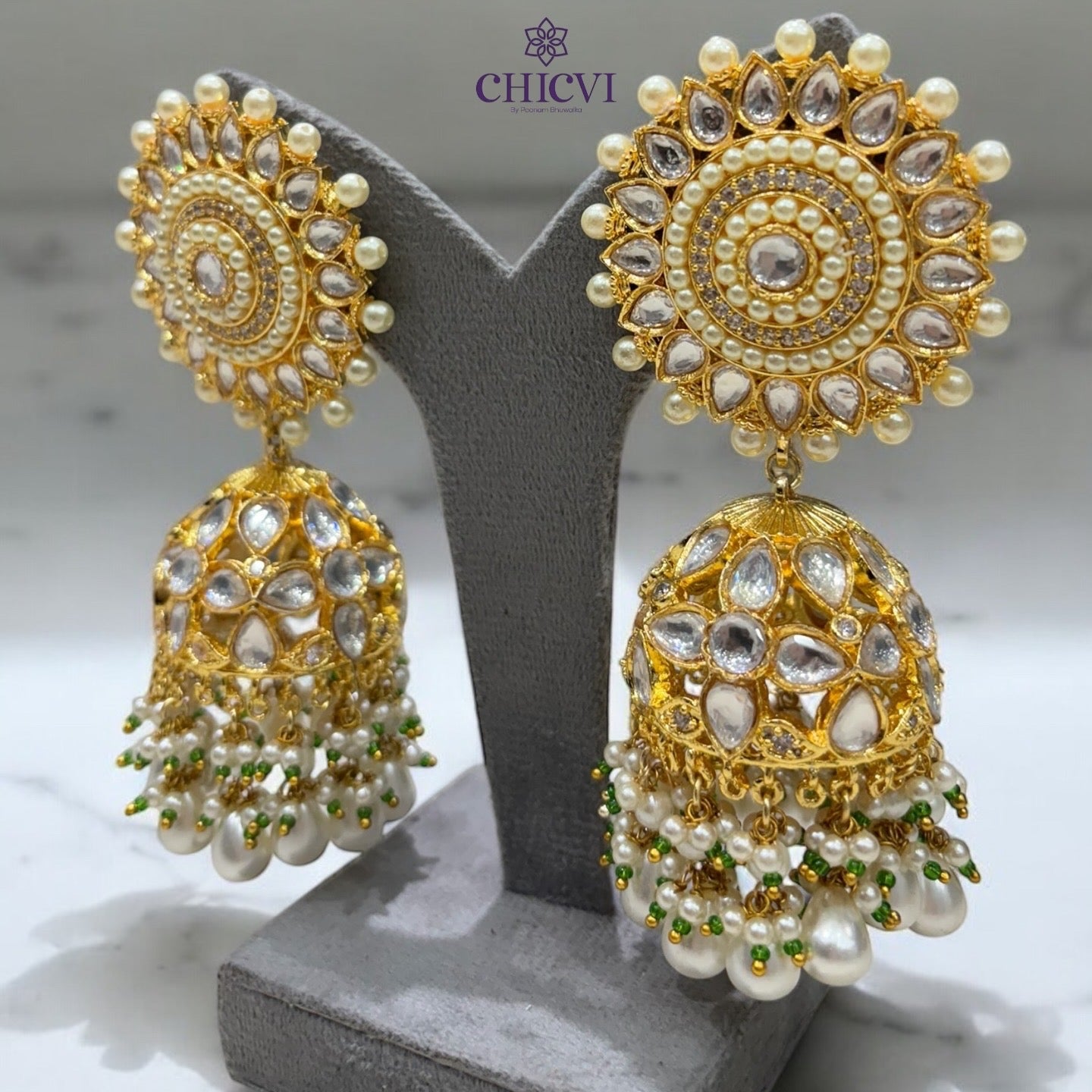 Gauri Pearl Jhumka