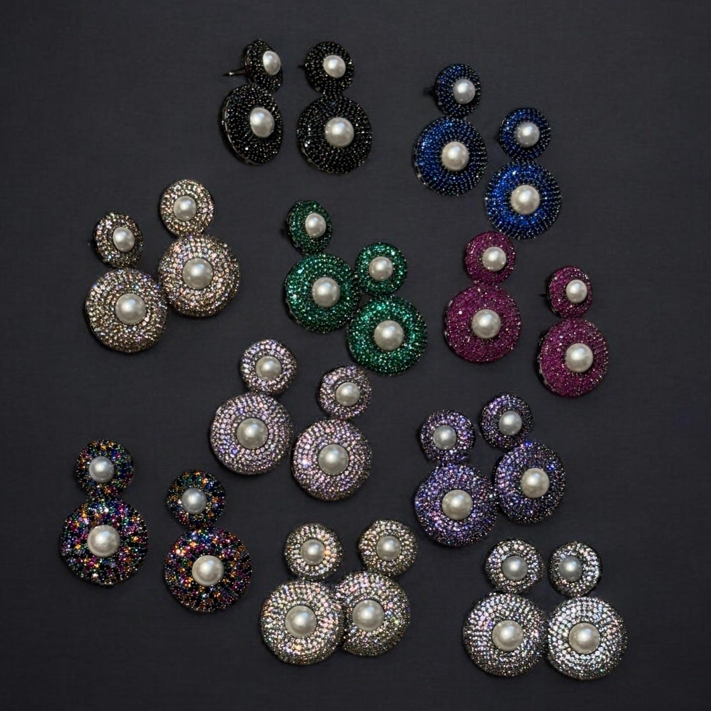 Shyla Double Round Earrings
