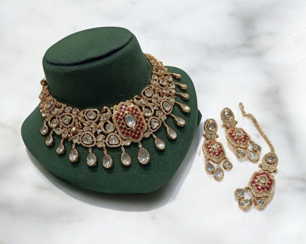 Adrika Polki Necklace Set