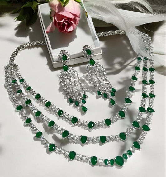 Marry Emerald Necklace Set