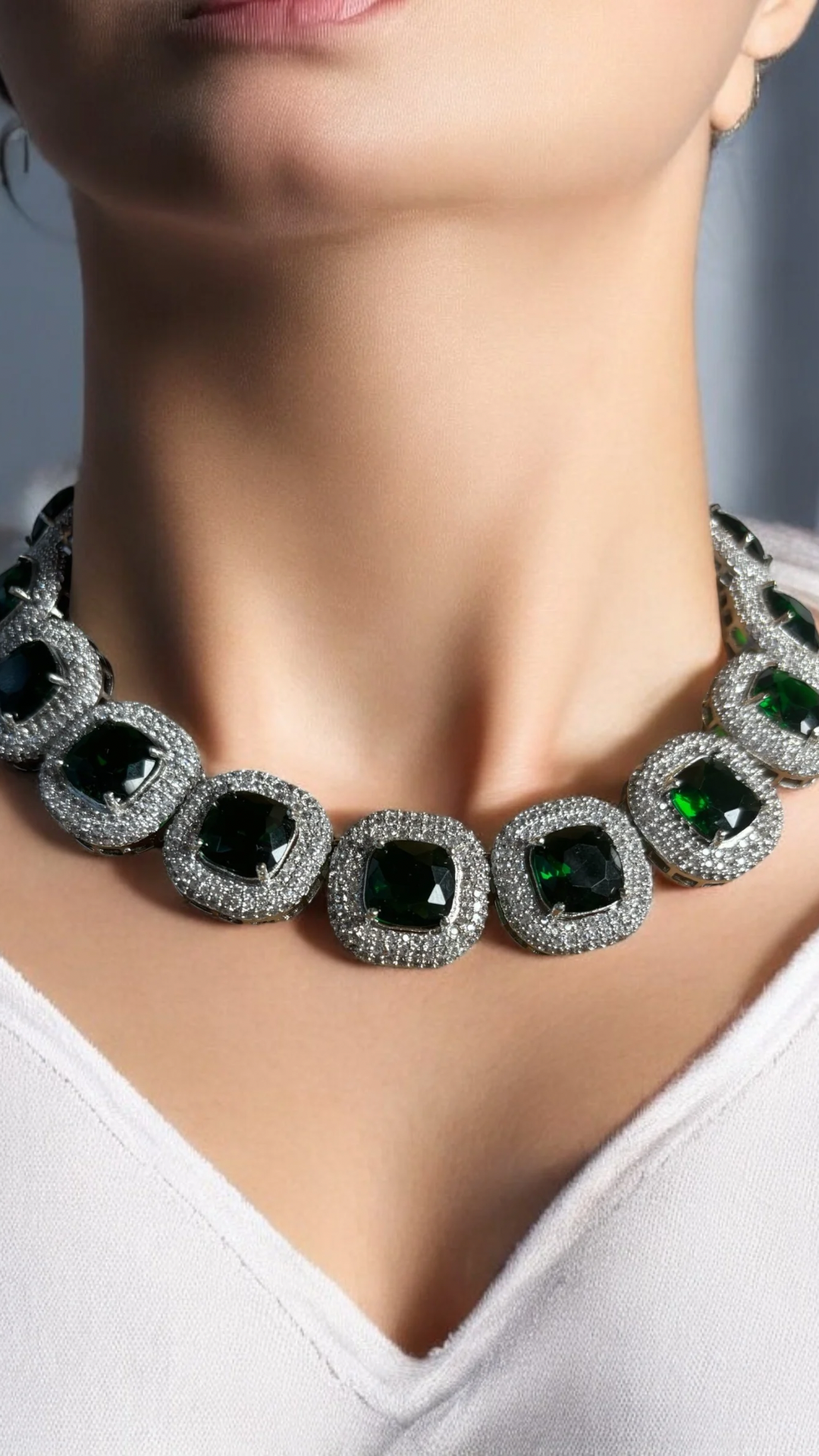 Enchanted Emerald Bridal Necklace