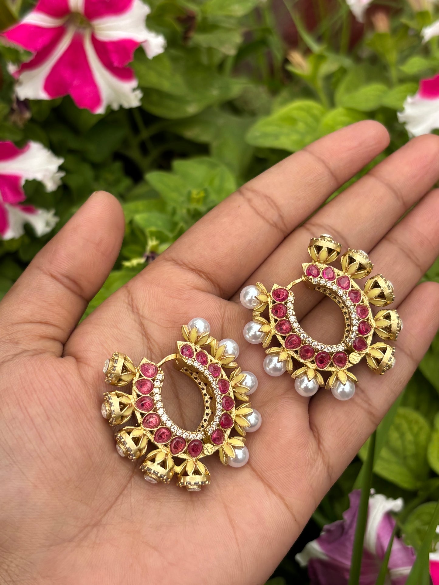 PEARL POLKI SIZA HOOPS
