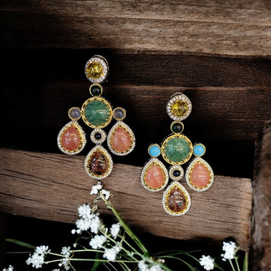 CHARLOTTE TRIPLE DROP EARRINGS