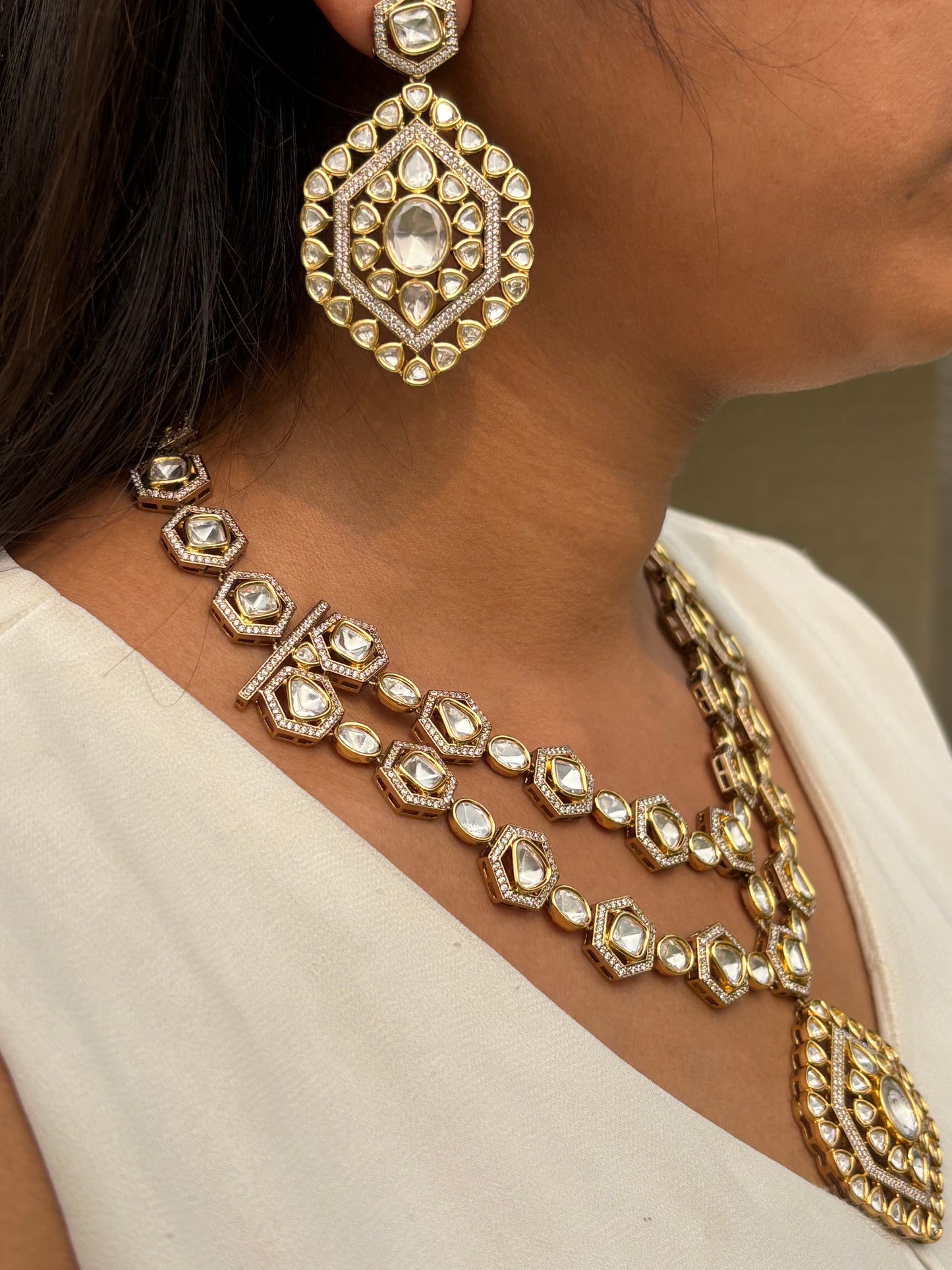 Tripti uncut Polki Necklace