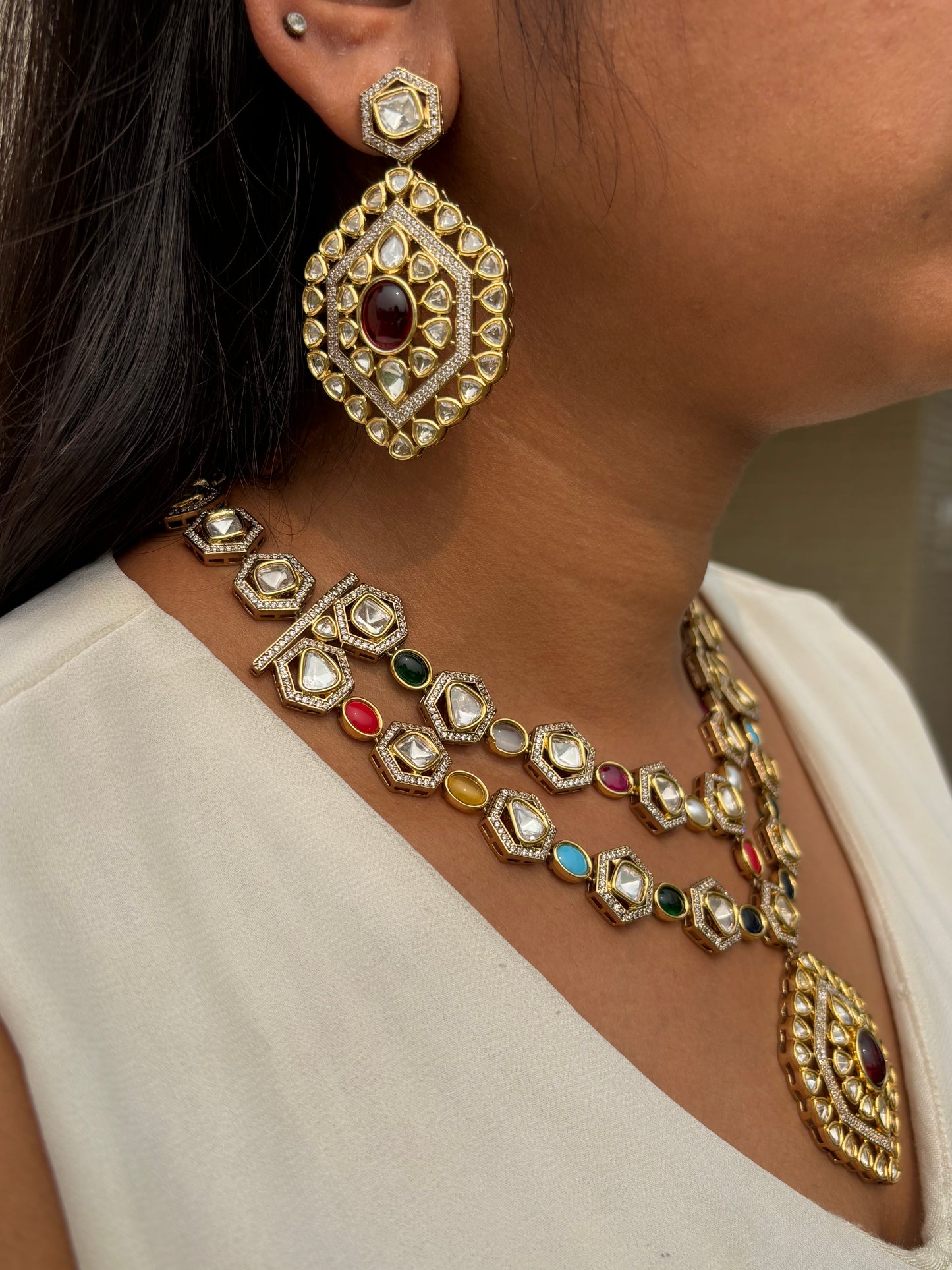 Tripti uncut Polki Necklace