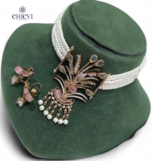Gulbahaar Pearl Choker Set