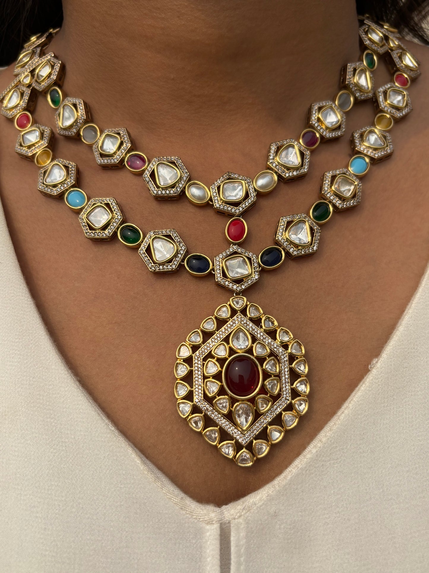 Tripti uncut Polki Necklace
