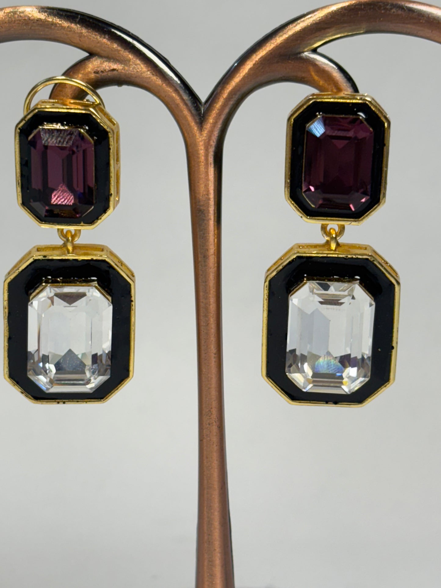 Doublet Crystal Earring