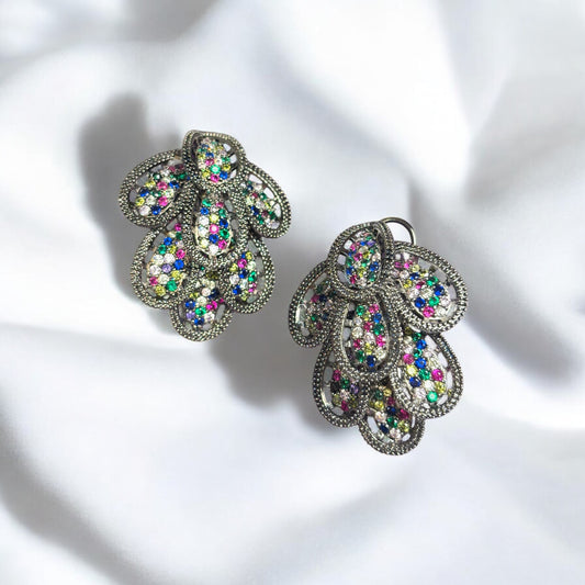 NAVI  Multicoloured Drop Earrings