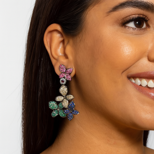 Floral Drop Earrings