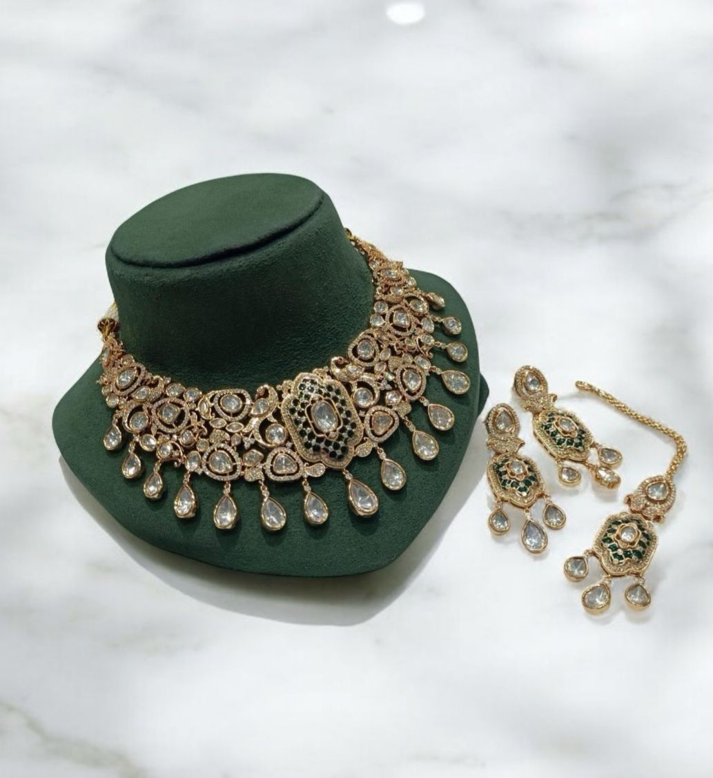 Adrika Polki Necklace Set
