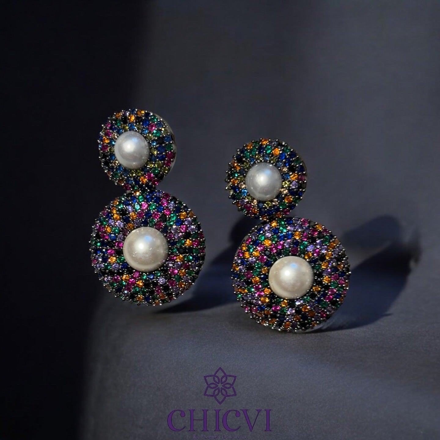 Shyla Double Round Earrings