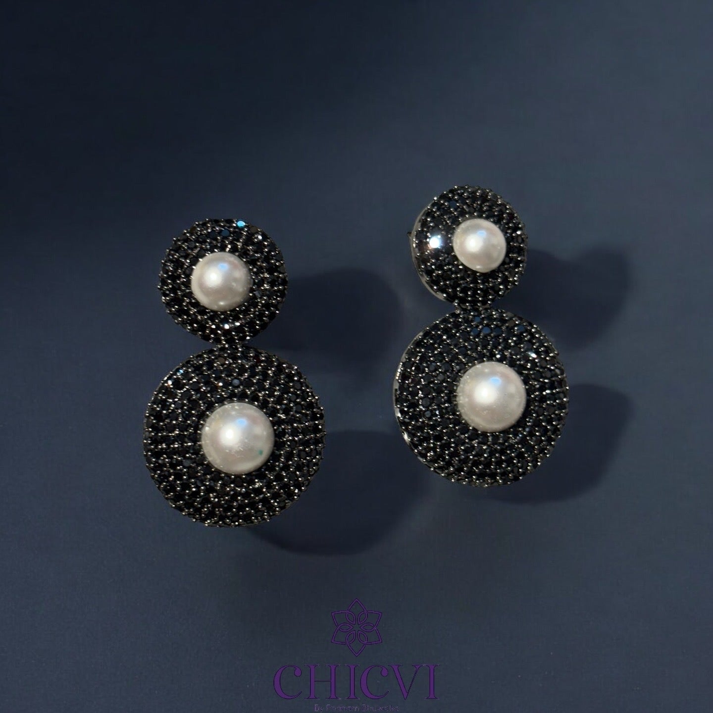 Shyla Double Round Earrings