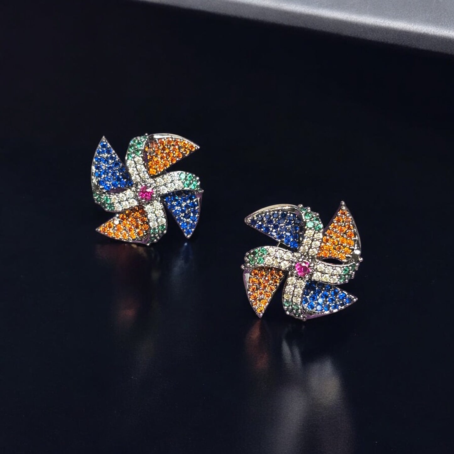 Gargi Pin Wheel Earrings