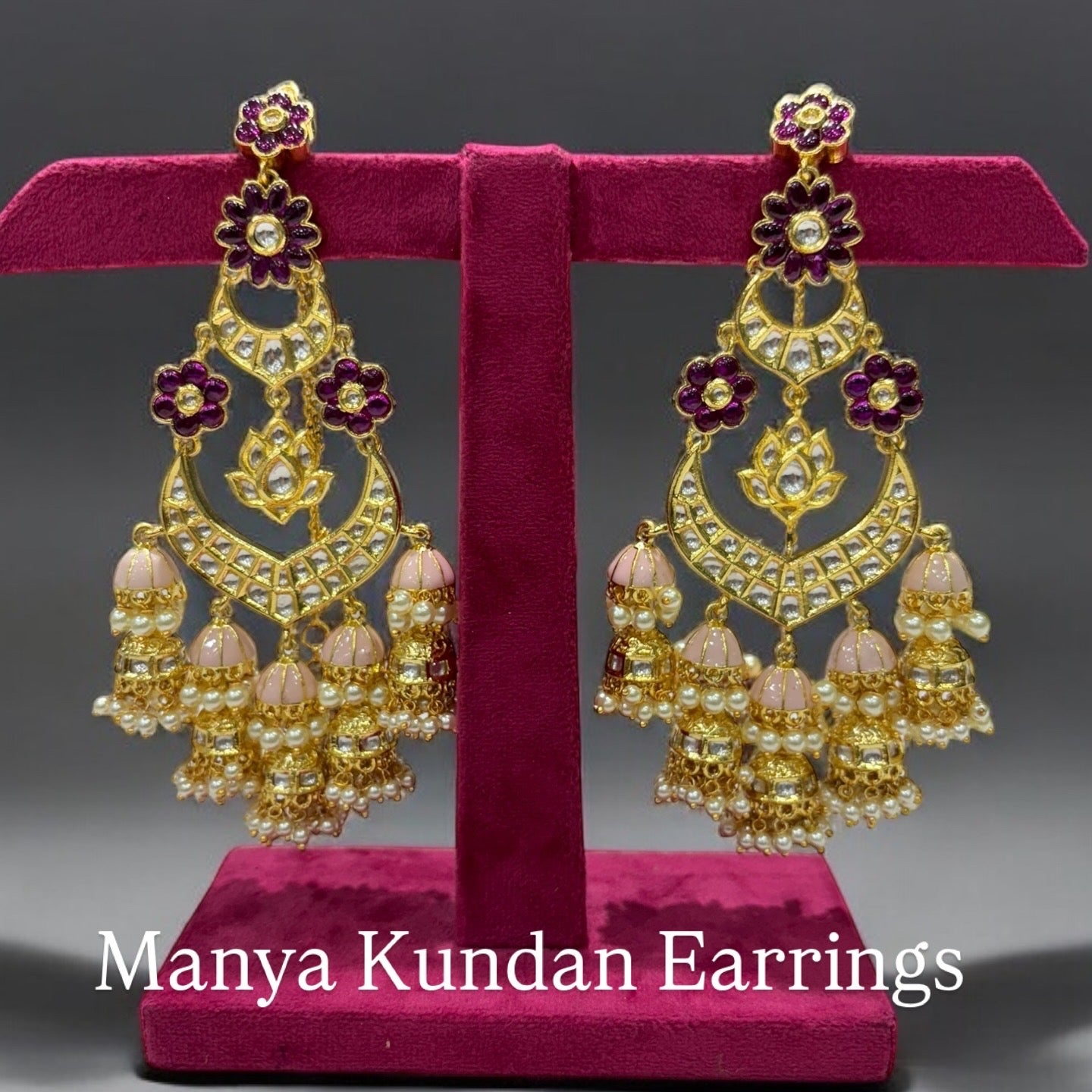 Manya Kundan Earrings