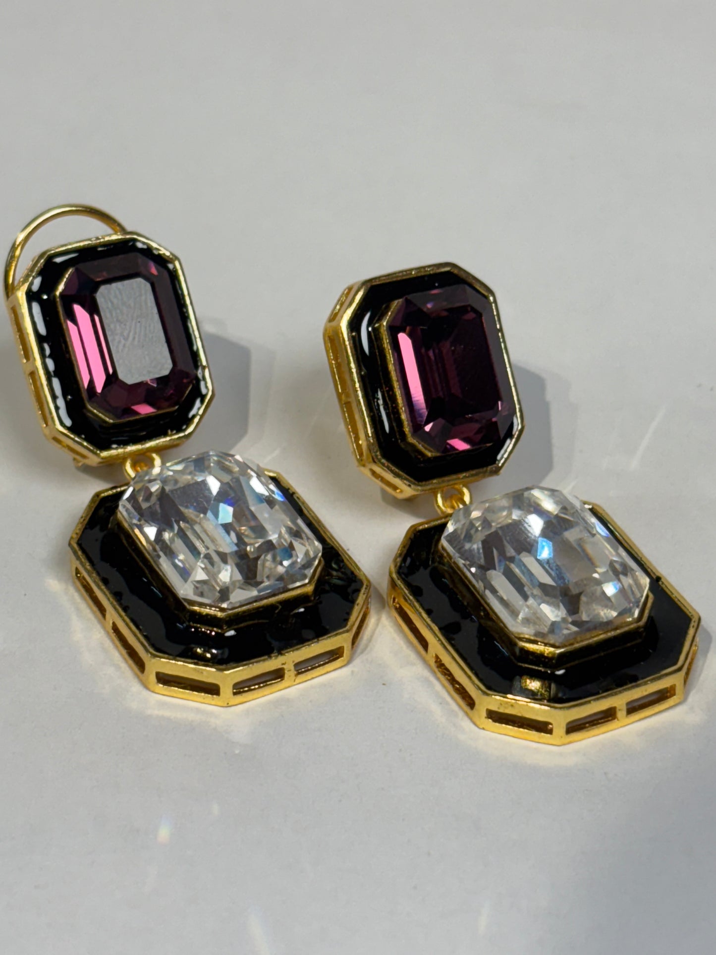 Doublet Crystal Earring