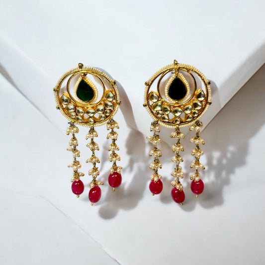 TIRA Dramatic Polki Earrings