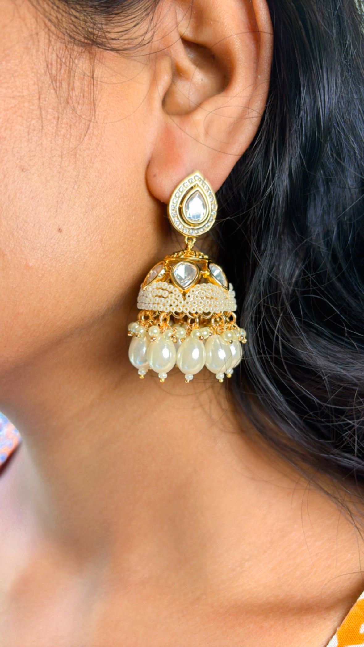 Jhumar Polki Earrings