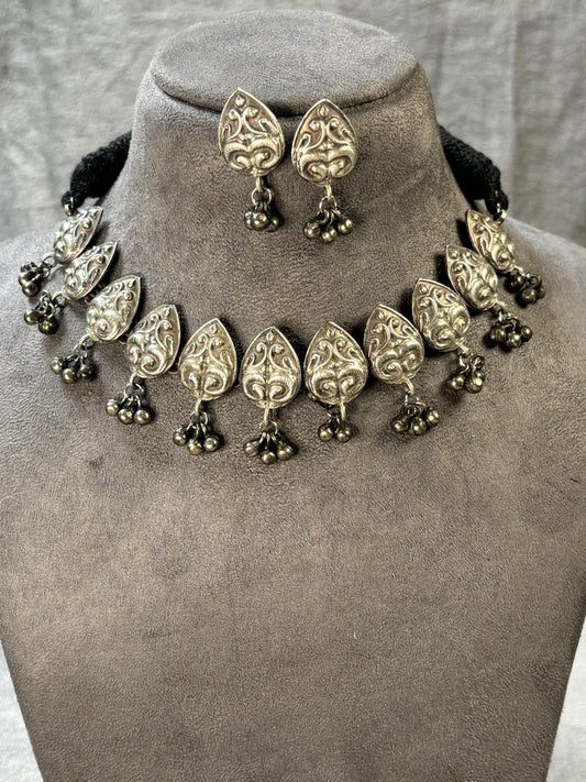 Cherish Oxidised Necklace