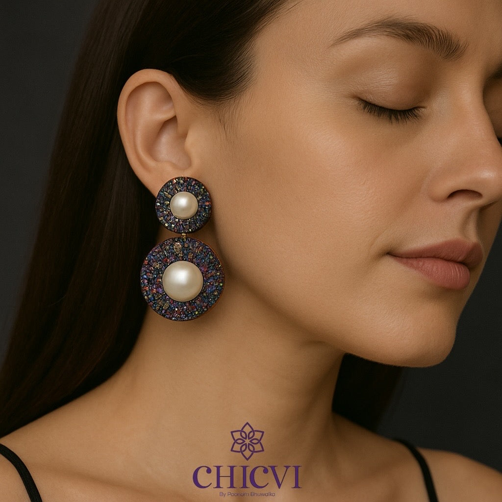 Shyla Double Round Earrings