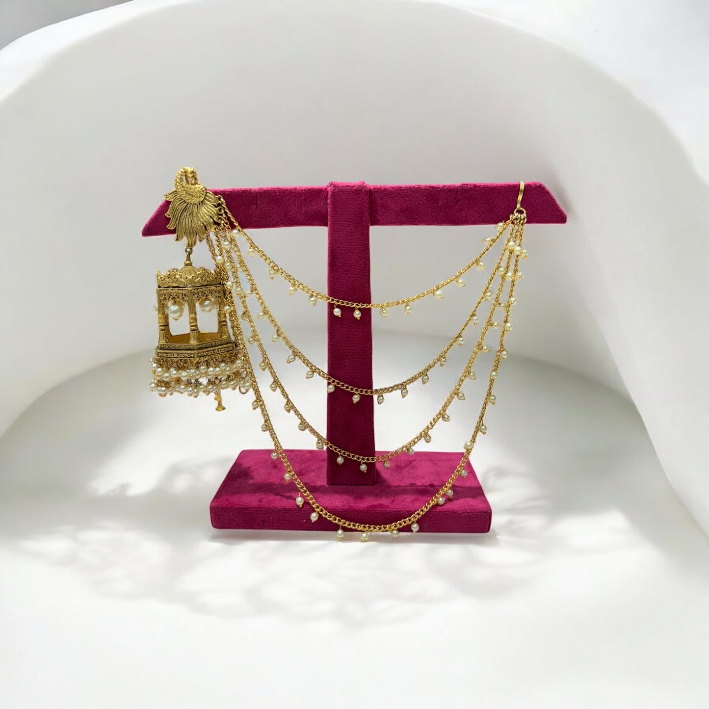 JHULUM EARRINGS WITH EARCHAINS